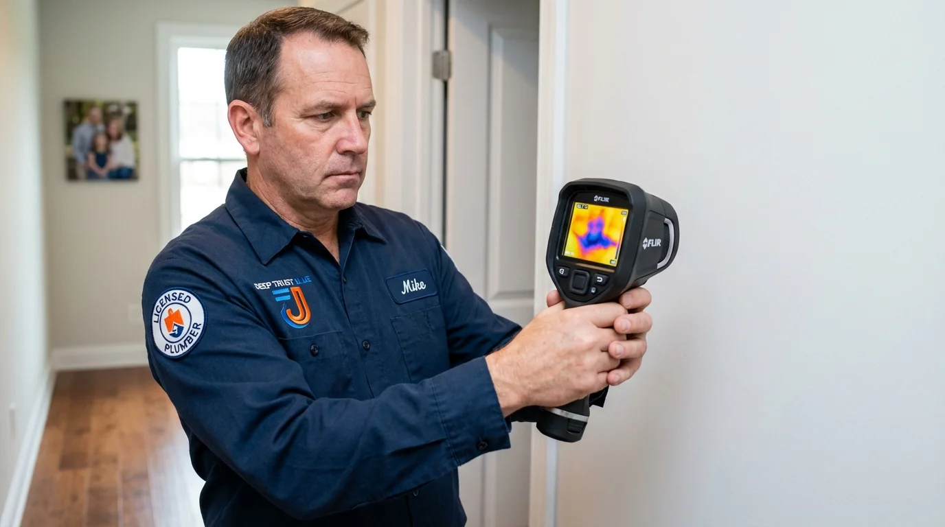 Thermal imaging leak detection by Johns Plumbing LLC in Beckley